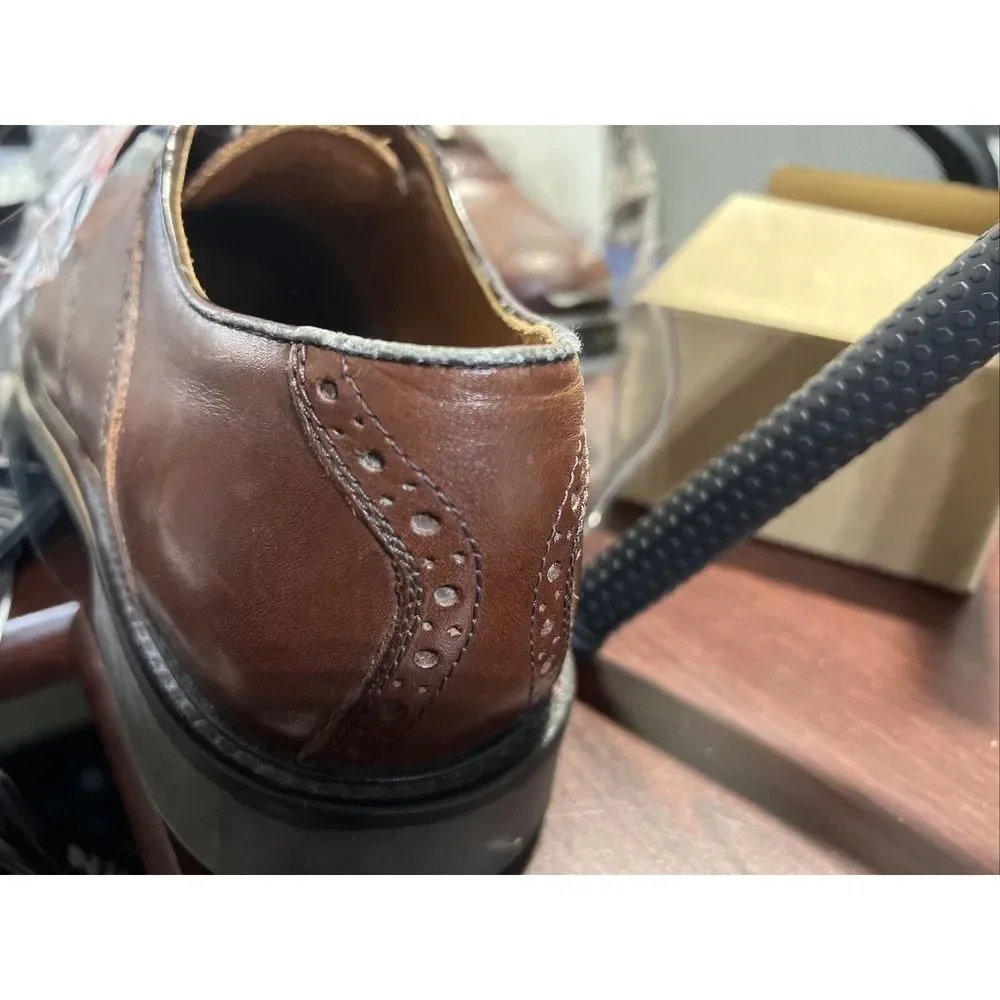 Johnston & Murphy Passport Leather Shoes Mens 10.5 W Oxford Brown